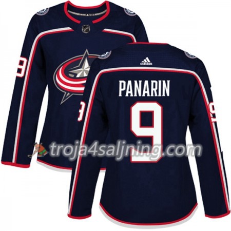 Columbus Blue Jackets tröja Artemi Panarin 9 Adidas 2017-2018 Marinblå Authentic - Dame NHL Tröjor